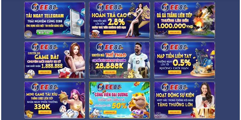 Nhiều tính năng đa dạng và dịch vụ tốt tại cổng game Thể thao ee88